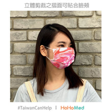 Load image into Gallery viewer, 成人 可水洗布口罩(浪漫粉紅)