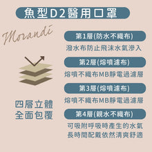 Load image into Gallery viewer, N95-韓版D2級醫用口罩(酷藍)