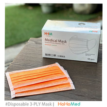 Load image into Gallery viewer, 成人 醫用口罩(芬達橘)