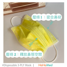 Load image into Gallery viewer, 成人 弓型醫用口罩     (檸檬黃)
